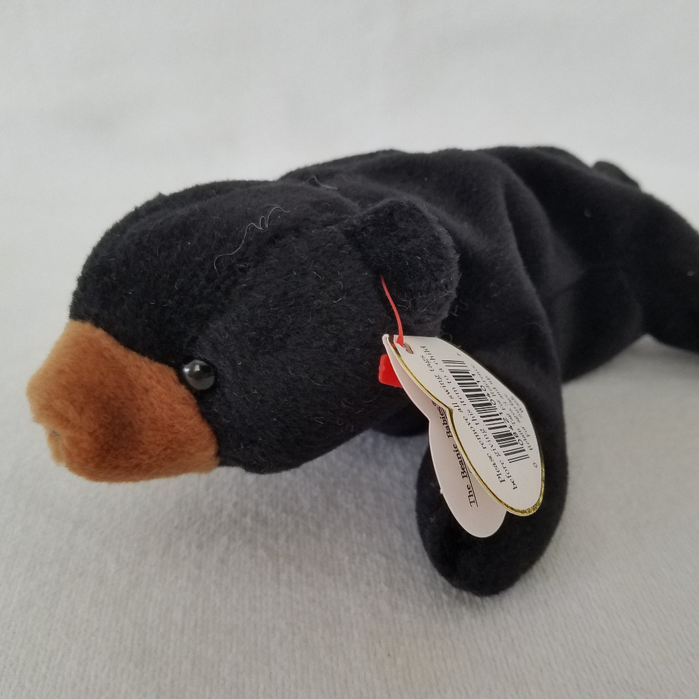 TY Beanie Babies Blackie The Bear #4011 1994, Vintage, Collectible, Retired